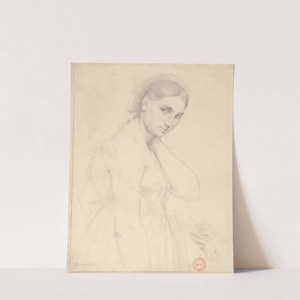 Study for 'Raphael and the Fornarina' by Jean Auguste Dominique Ingres