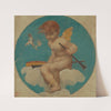 Study for Roundel with Putto Holding Attributes of Music (late 19th century) by Pierre-Victor Galland