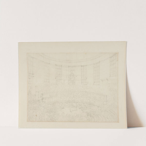 Study for Royal Cock Pit, from Microcosm of London (c. 1808) by Augustus Charles Pugin