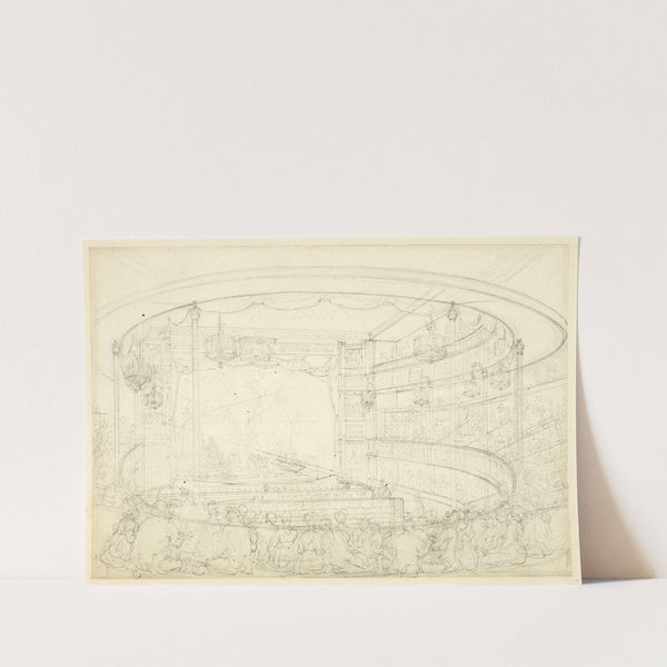 Study for Sadlers Wells Theater (c. 1809) by Augustus Charles Pugin