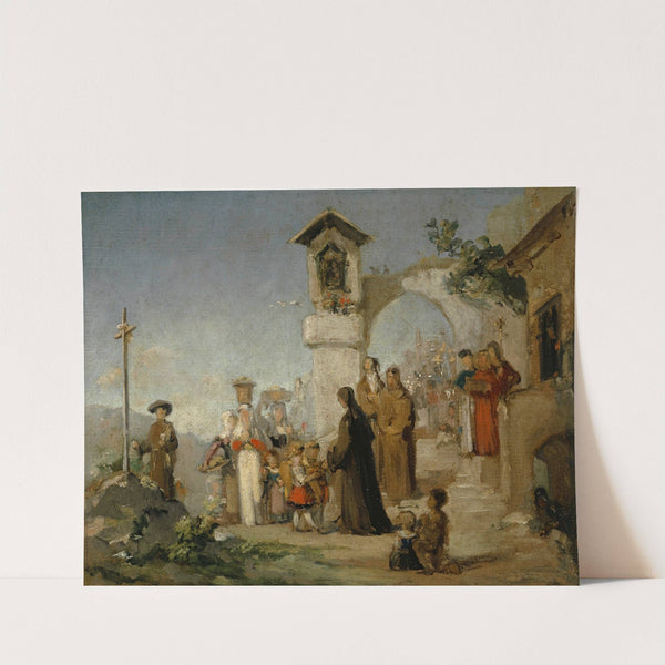 Study for Saint Mary’s Day (1858) by Ernst Stückelberg