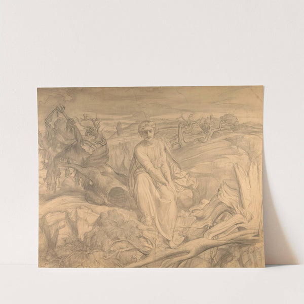 Study for ‘Sans Dieu’ by Louis Janmot