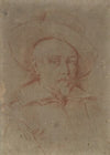 Study for self-portrait in the Uffizi Gallery, Florence