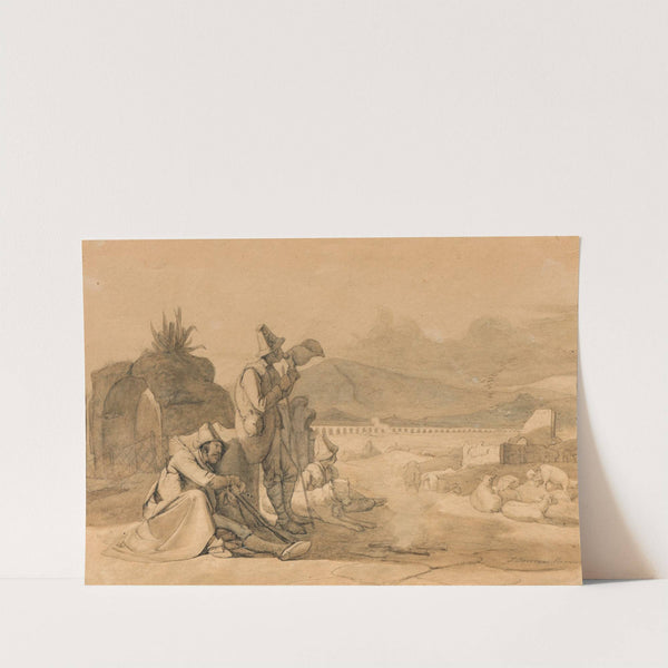 Study for Shepherds in the Roman Campagna by Jørgen Sonne