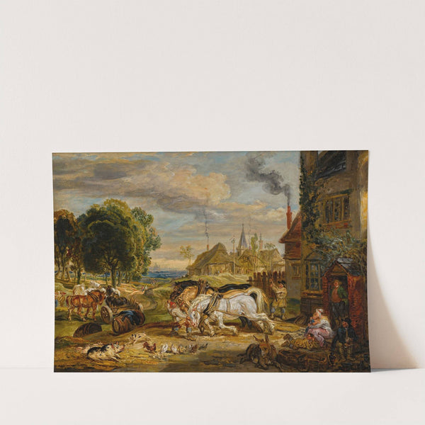 Study For ‘sides All’; The Bunch Of Grapes Tavern, Kensington by James Ward