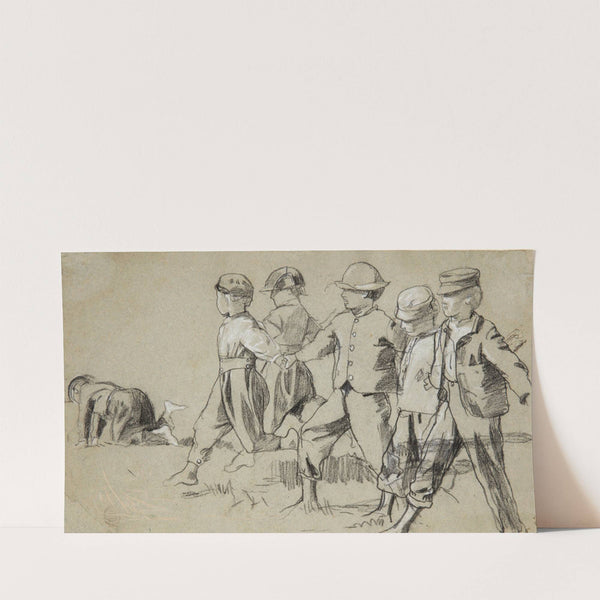 Study for ‘Snap the Whip’ (1872) by Winslow Homer