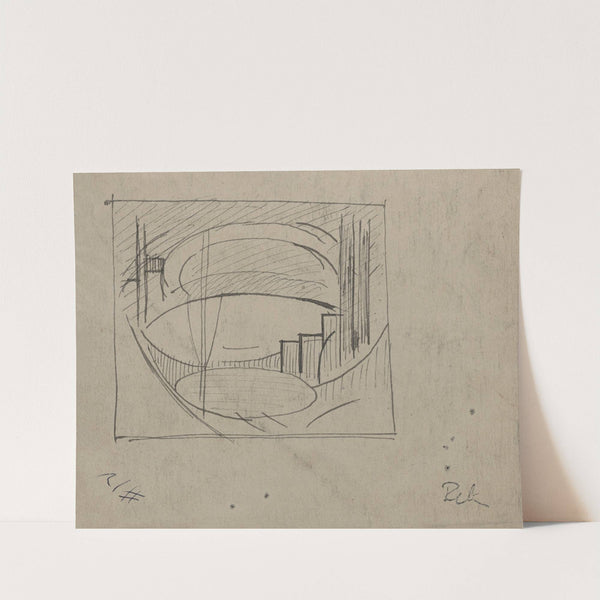 Study for 'Soho' (verso) by Oscar Bluemner