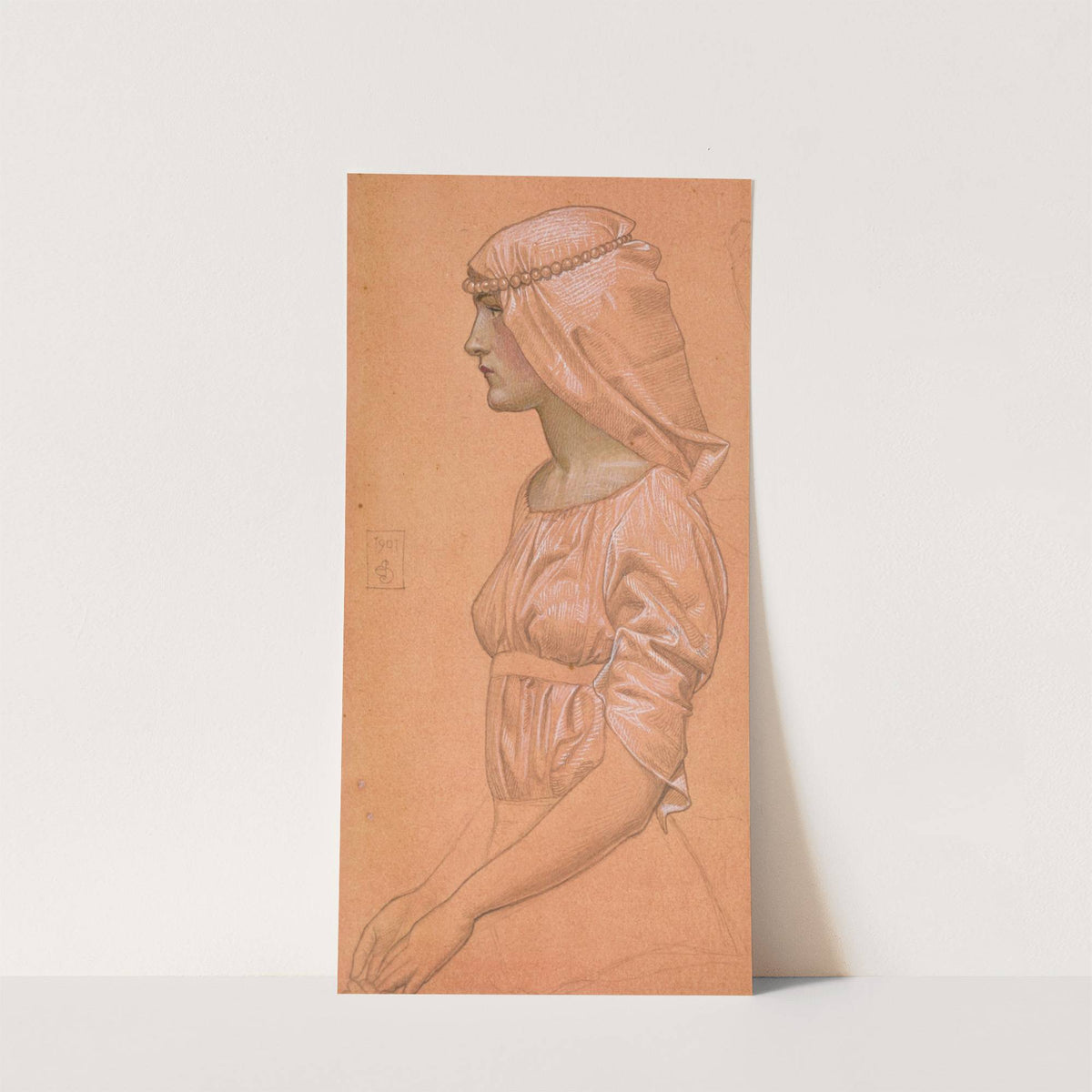 Study for St Dorothea and Her Two Sisters Refusing to Worship the Idol by Joseph Edward Southall