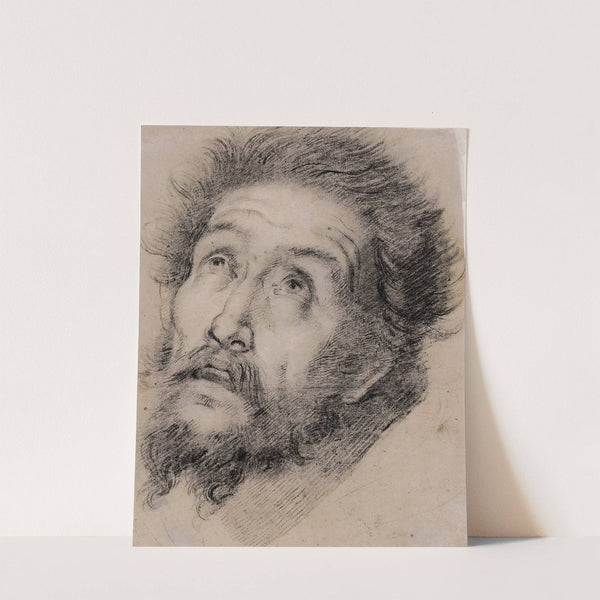 Study for St Francis of Assisi adoring the cross (circa 1615) by Bernardo Strozzi