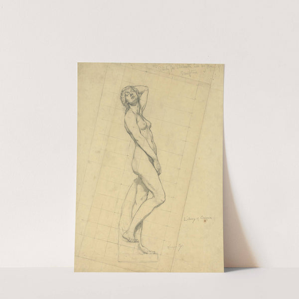 Study for statuette held by figure of Sculpture (1896) by Kenyon Cox