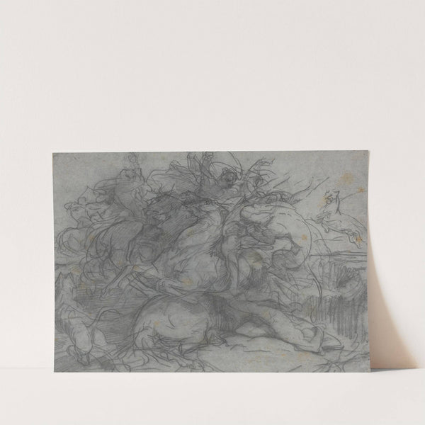 Study for 'Surprise' (Battle of the Tigers) by François-Nicolas Chifflart