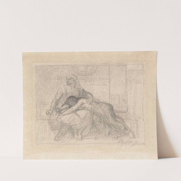 Study for Tamar and Absalom (1875) by Alexandre Cabanel