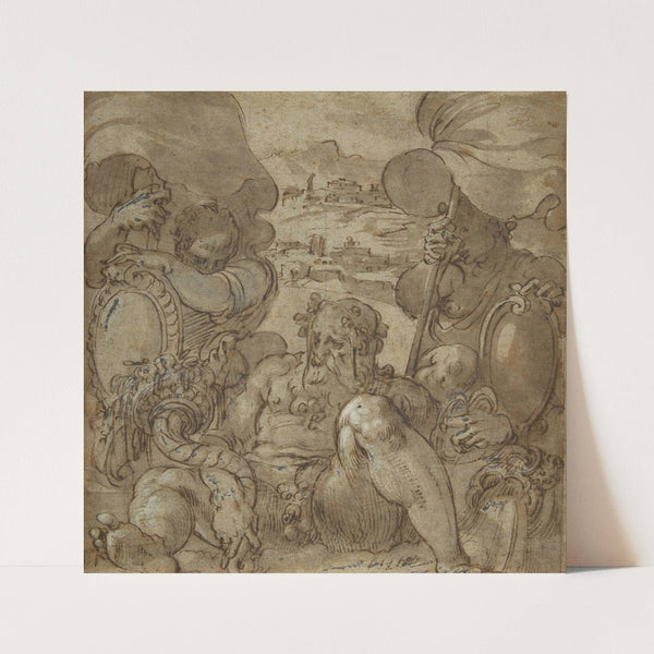 Study for the Allegory of San Gimignano and Colle Val d’Elsa by Jacopo Zucchi