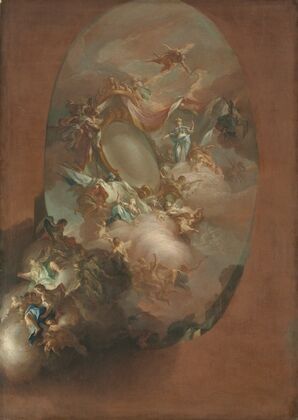 Study for ‘The Apotheosis of Ferdinand IV and Maria Carolina, King and Queen of Naples’ (for the Palazzo dei Regi Studi, Naples) — size preview