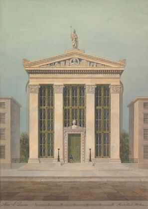 Study for the Astor Library, New York (1843)