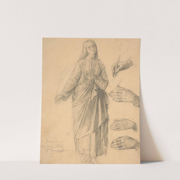 Study for the ‘Banner of Hyères’ (1842) by Louis Janmot