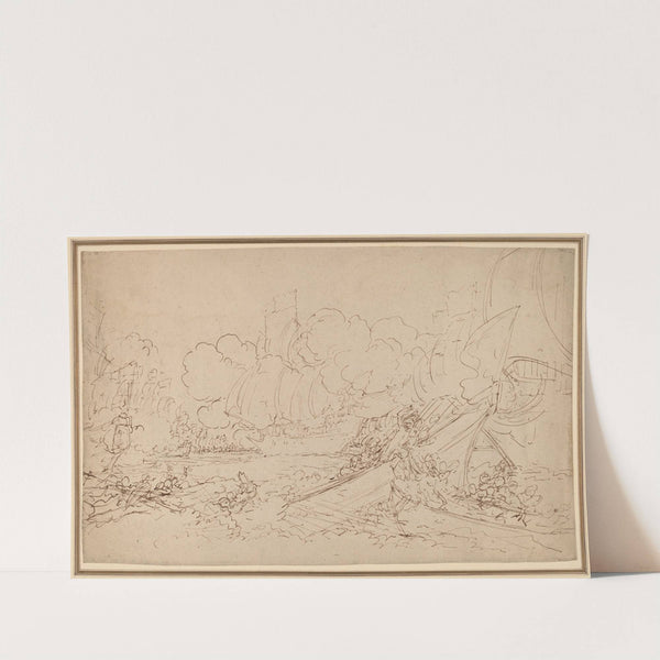 Study for The Battle of La Hogue (recto) (1778) by Benjamin West