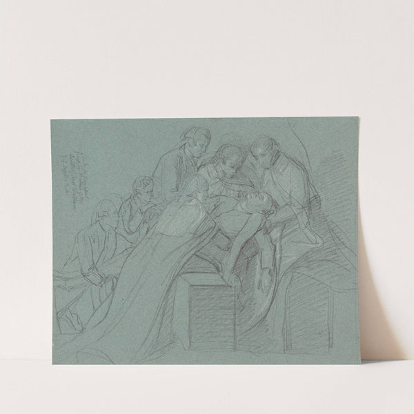 Study for the Central Group in the 'Death of Earl of Chatham' by John Singleton Copley