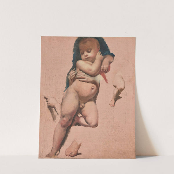 Study For The Christ Child Of The Vow Of Louis Xiii In Montauban Cathedral by Jean Auguste Dominique Ingres