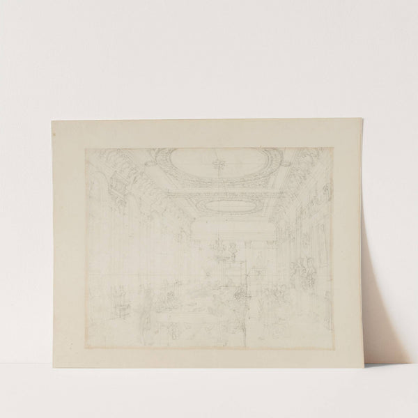 Study for The College of Physicians, from Microcosm of London (c. 1808) by Augustus Charles Pugin