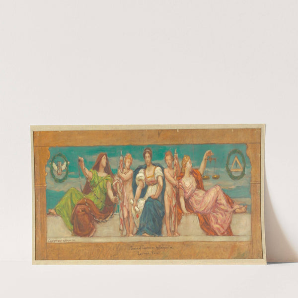 Study for ‘The Common Law’ (1898) by Kenyon Cox