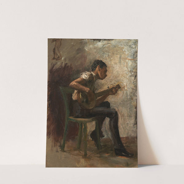 Study for ‘The Dancing Lesson’; The Banjo Player (1877) by Thomas Eakins