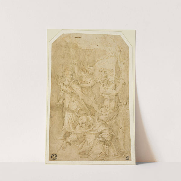 Study for the Death of Saint Peter Martyr by Circle of Giorgio Vasari