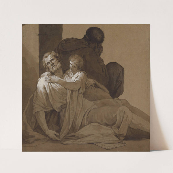 Study for the Death of Socrates (1787) by Jean-François-Pierre Peyron