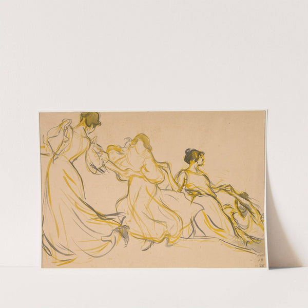 Study for the Decoration for the Salle des Fêtes for La Mairie du 11e arrondissement de Paris by Victor Prouvé