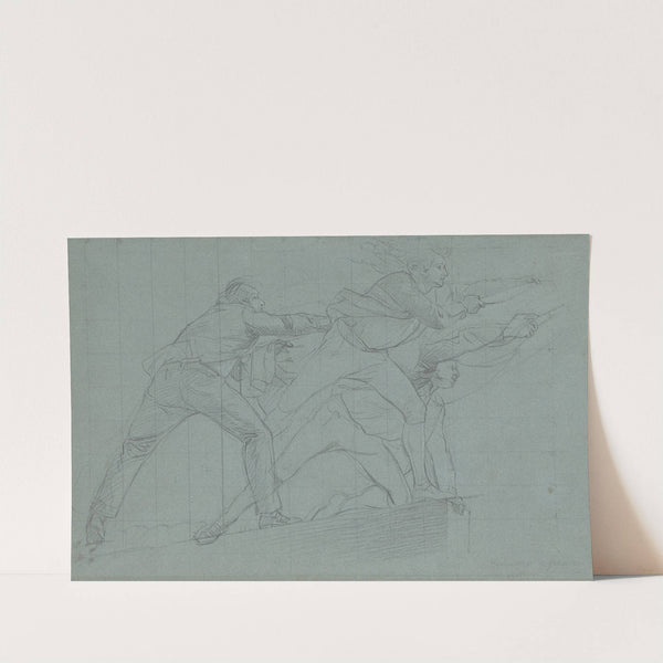Study for 'The Defeat of the Floating Batteries at Gibraltar' by John Singleton Copley