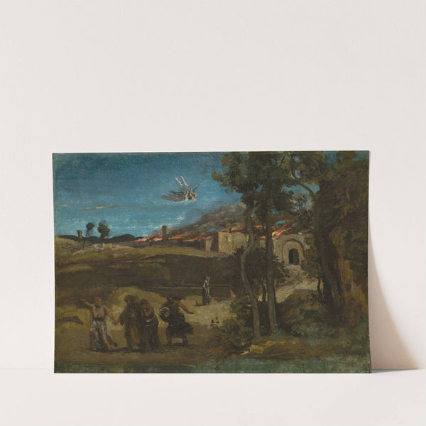 Study for ‘The Destruction of Sodom’ (1843) by Jean-Baptiste-Camille Corot