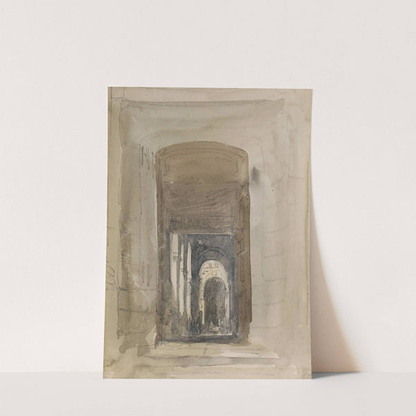 Study For The Door Of The Church Of Saint-Roch, Paris by David Cox