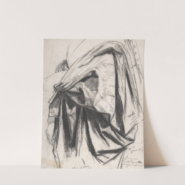 Study for the Drapery of Molière in the 'Apotheosis of Homer' by Jean Auguste Dominique Ingres