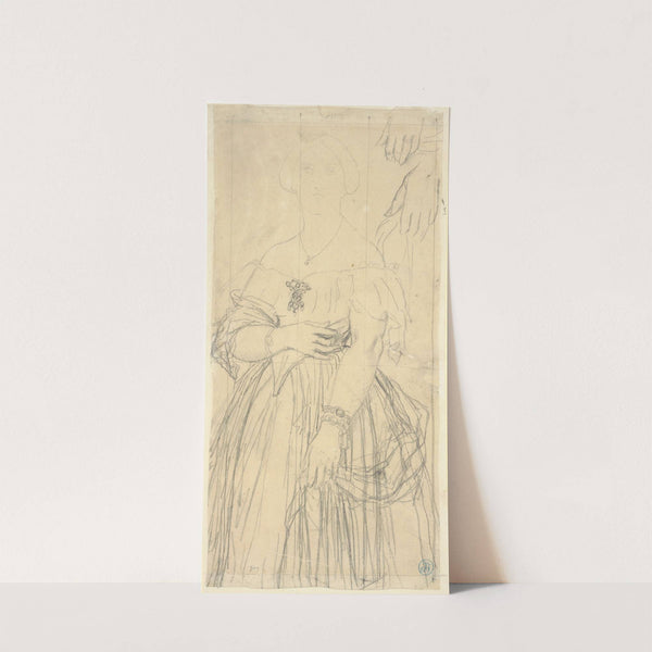 Study for the Dress and the Hands of Madame Moitessier by Jean Auguste Dominique Ingres