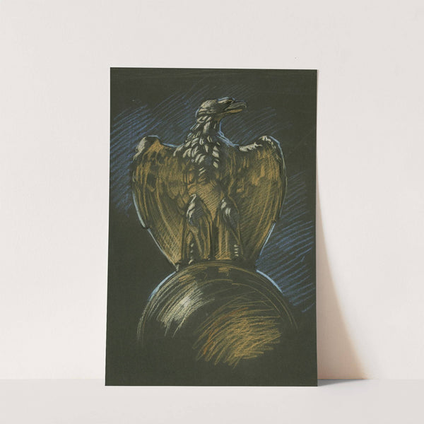 Study for the eagle column decoration in ‘Apotheosis of Pennsylvania’ mural at the state capitol building in Harrisburg, Pennsylvania by Edwin Austin Abbey