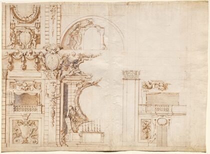 Study for the ‘Essequie’ Conducted in San Lorenzo, Florence, in 1637 in Honour of Holy Roman Emperor Ferdinand II (1637) — size preview