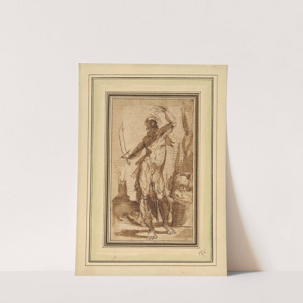 Study for the Figure of Abraham by Domenico Beccafumi