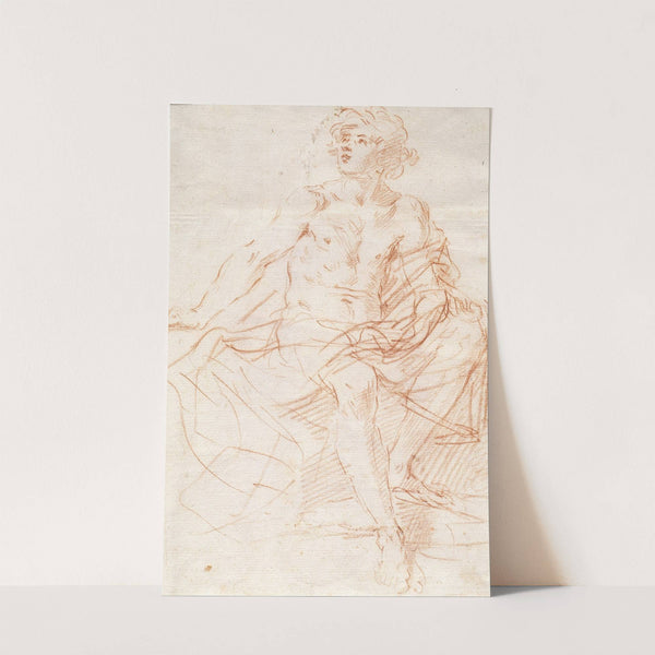 Study for the Figure of John the Baptist by Simone Cantarini