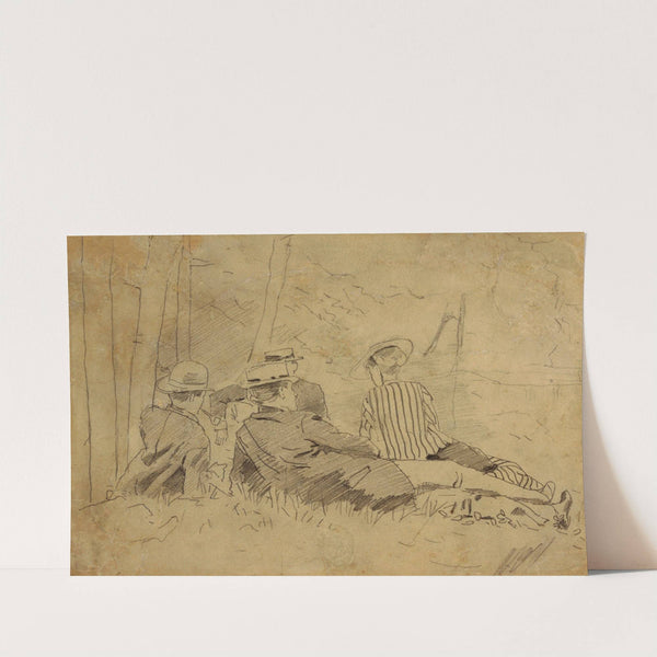 Study for 'The Fishing Party' by Winslow Homer