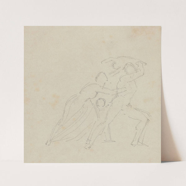 Study for ‘The Fury of Athamas’ (probably c. 1790-1794) by John Flaxman