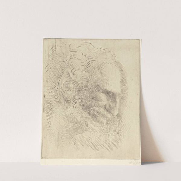 Study for the Head of a Man (Etude de tete d’homme) by Alphonse Legros