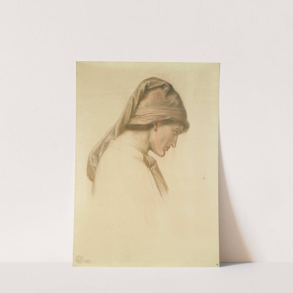 Study for the Head of Dante in Dante’s Dream (1871) by Dante Gabriel Rossetti