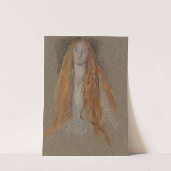 Study for the Head of Ophelia, in The Play Scene, in Hamlet by Edwin Austin Abbey