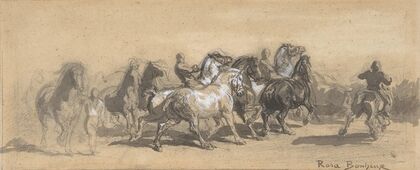 Study for ‘The Horse Fair’ (19th century)