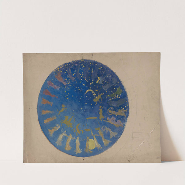 Study for ‘The Hours’ ceiling mural, House Chamber, Pennsylvania State Capitol at Harrisburg by Edwin Austin Abbey