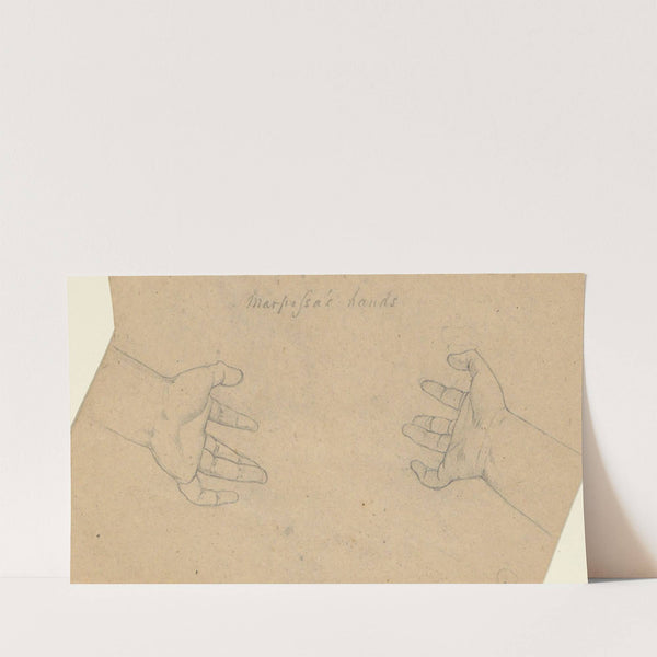 Study for The Judgment of Jupiter (Marpessa’s hands) (ca. 1815) by Samuel Finley Breese Morse