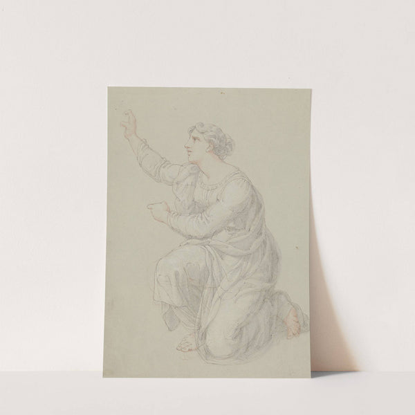 Study for the Kneeling Figure of Priscilla by Edward Francis Burney