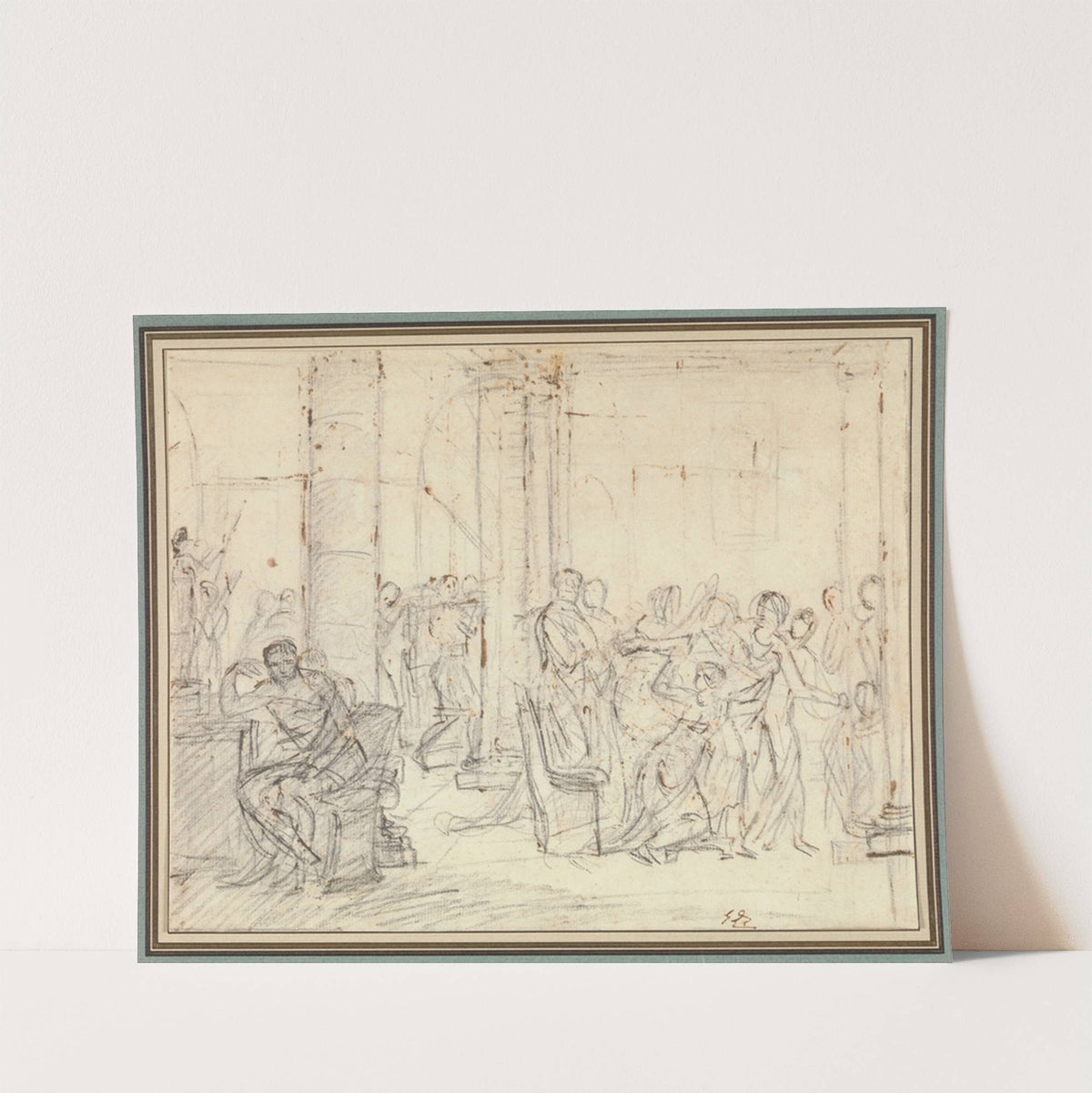 Study for The Lictors Bringing Brutus the Bodies of his Sons by Jacques Louis David