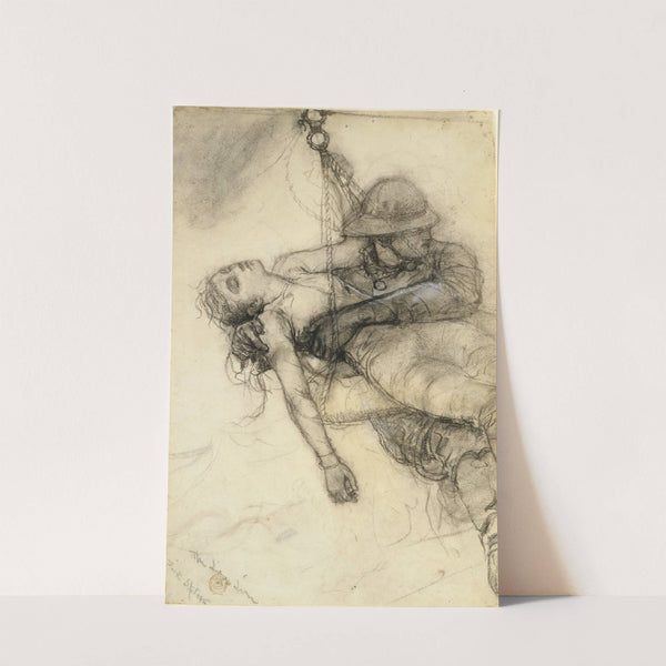 Study for 'The Life Line' by Winslow Homer