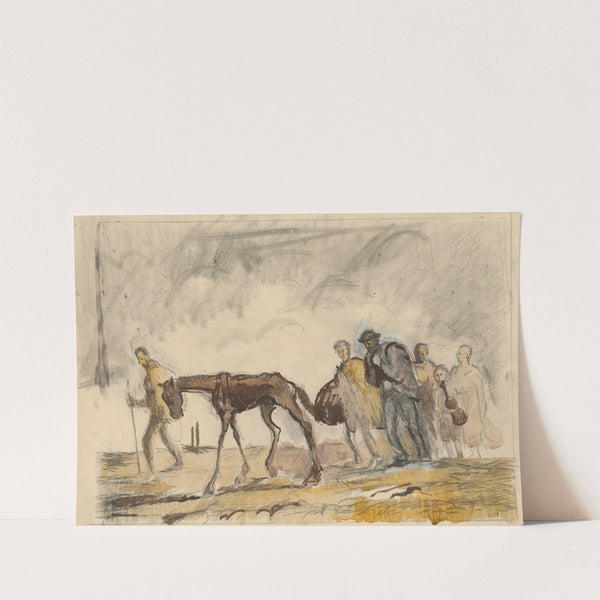 Study for the Lithograph Refugees by Cyprián Majerník